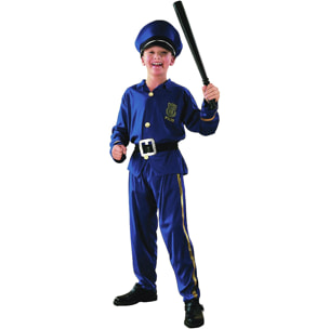 Costume Carnevale Travestimento Poliziotto Bambino Originale