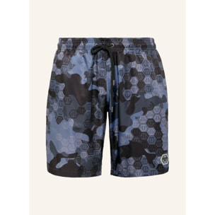 PHILIPP PLEIN Swim Trunks CAMOUFLAGE
