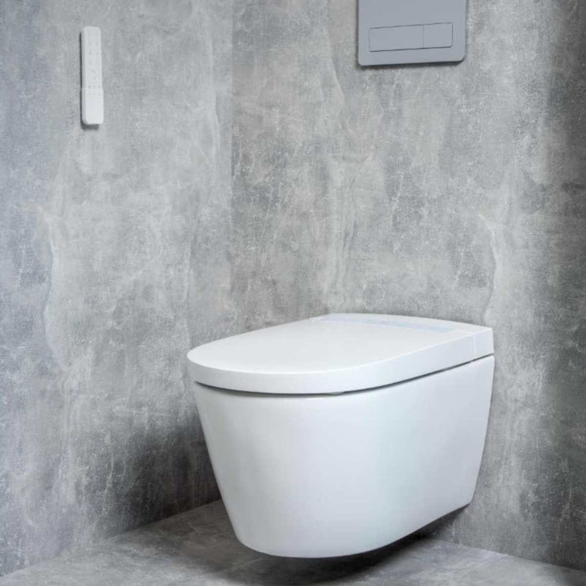 Mila WC japonais suspendu chauffant en céramique sans bride, ECO 3/4,5 L, sortie horizontale, blanc (H8215230000001)