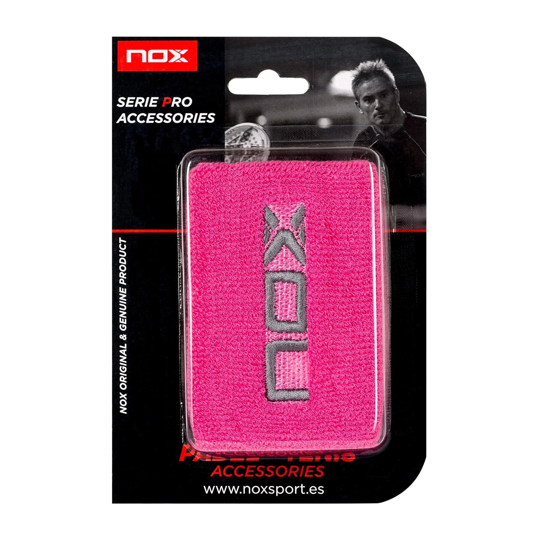 Muñequeras deportivas rosa/blanco