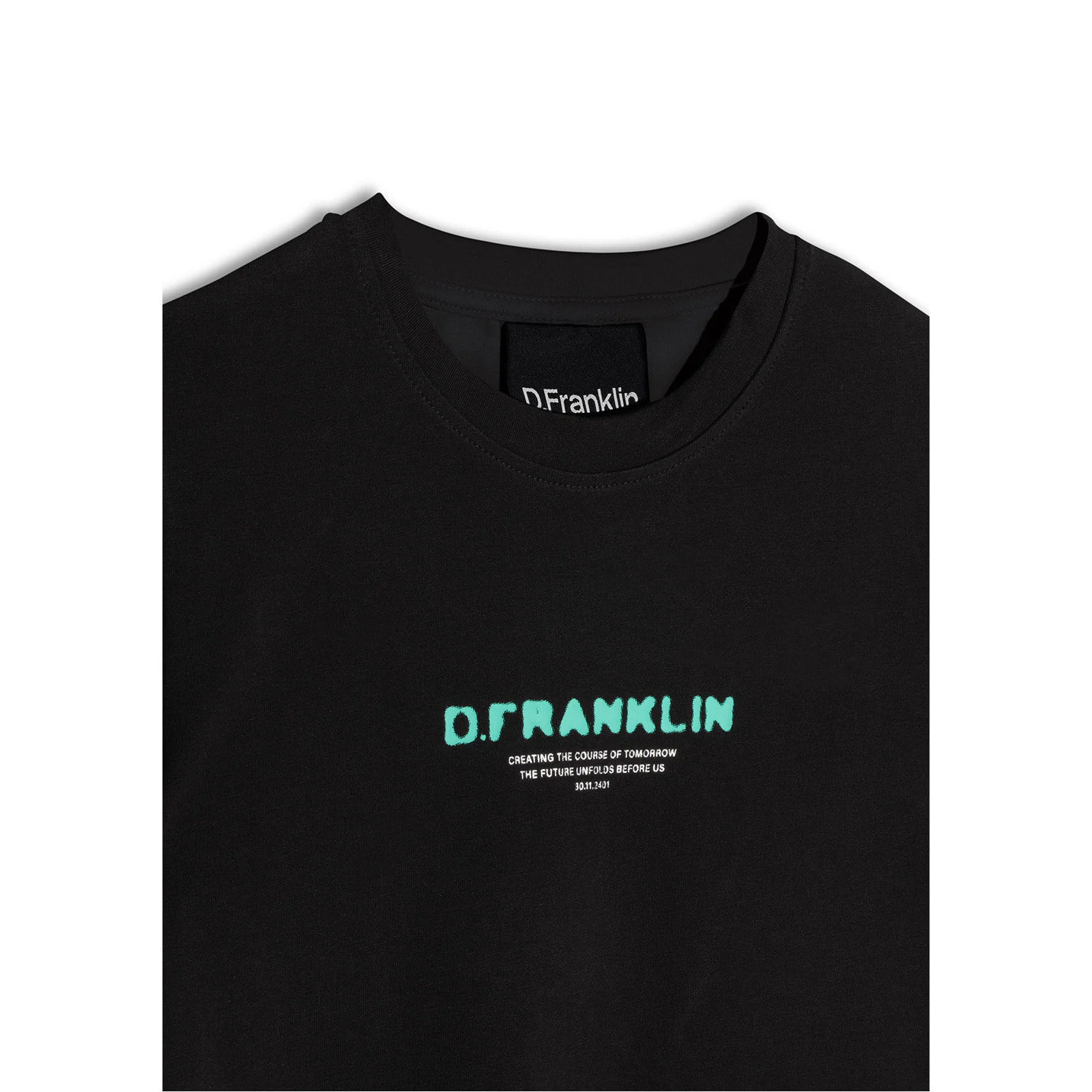 Camiseta Tomorrow Cropped Negra Mujer D.Franklin