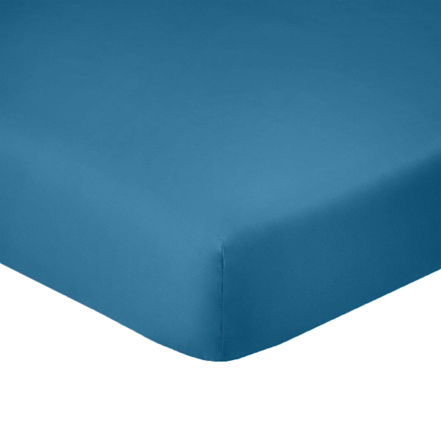Drap housse 100% coton - bonnet 28cm 100% coton 57fils turquoise