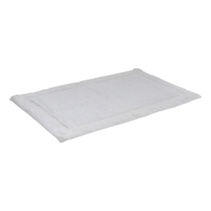 Tapis de bain fluffy Colorama 50x75cm blanc