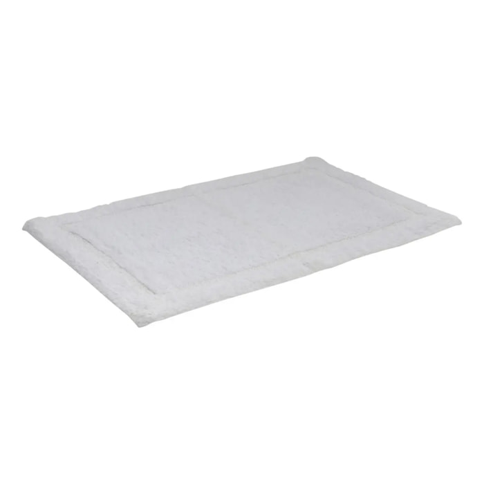 Tapis de bain fluffy Colorama 50x75cm blanc