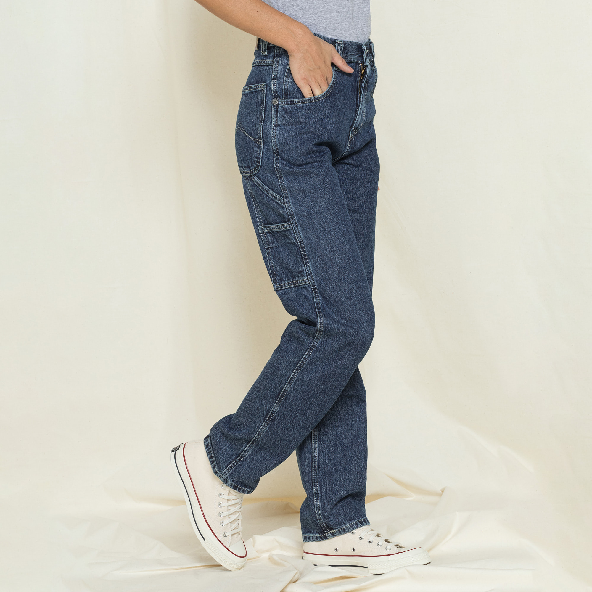 JEANS CARPENTER IN TESSUTO OLD STYLE MODELLO REPLICA