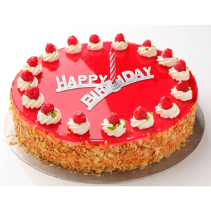 Lot de 2 bougies d'anniversaire avec support anniversaire Fackelmann Rio party
