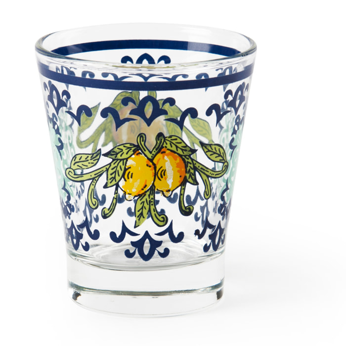 Set 6 Bicchierini Caffè Excelsa – Amalfi, Vetro Multicolore