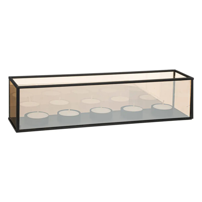 Coffret photophore Infini avec 5 bougies chauffe plat
