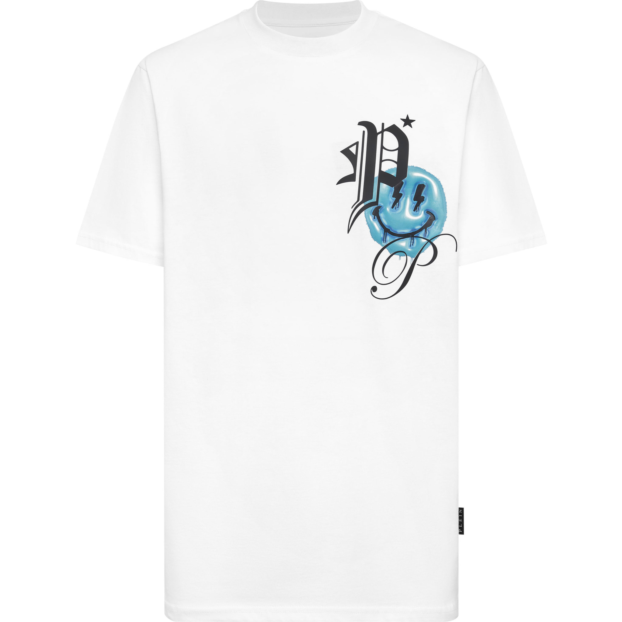 PHILIPP PLEIN Camiseta de cuello redondo y manga corta SMILE