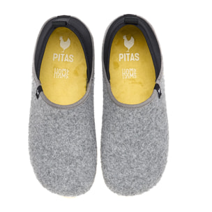 Zapatillas De Casa Lanna Dual Fit Man Gris & Amarillo