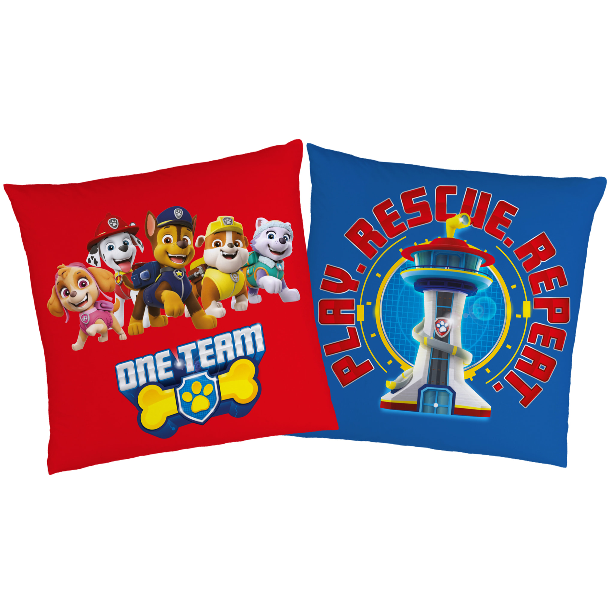 Coussin imprimé 100% polyester, PAT PATROUILLE READY FOR ACTION