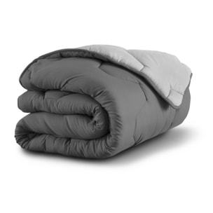 Couette 300g/m2 bicolore - Gris anthracite