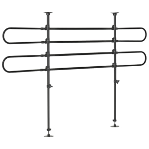 Barrière grille de séparation universelle voiture pour chien réglable 87-135L x 60-105H cm kit complet installation inclus noir