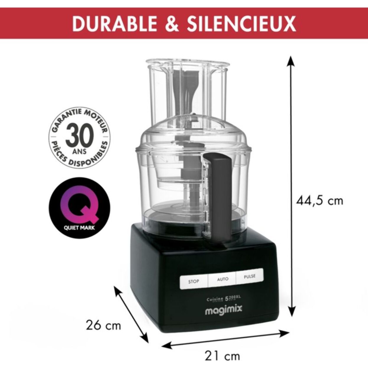 Robot multifonction MAGIMIX CS 5200 XL Noir