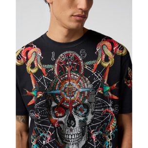 PHILIPP PLEIN Round Neck T-Shirt Tattoo Stones