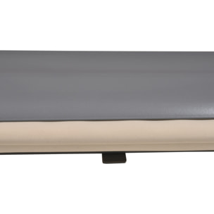 Store extérieur enrouleur vertical 1,6L x 2,5H m - manivelle - alu polyester haute densité 280 g/m² anti-UV50+ beige