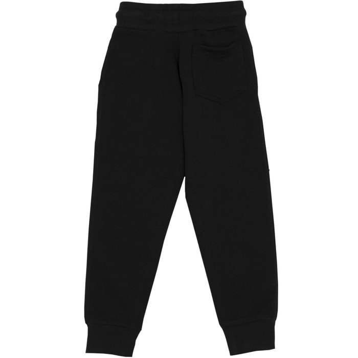 Pantalón de chándal básico con estampado de león para niño con logo grande.