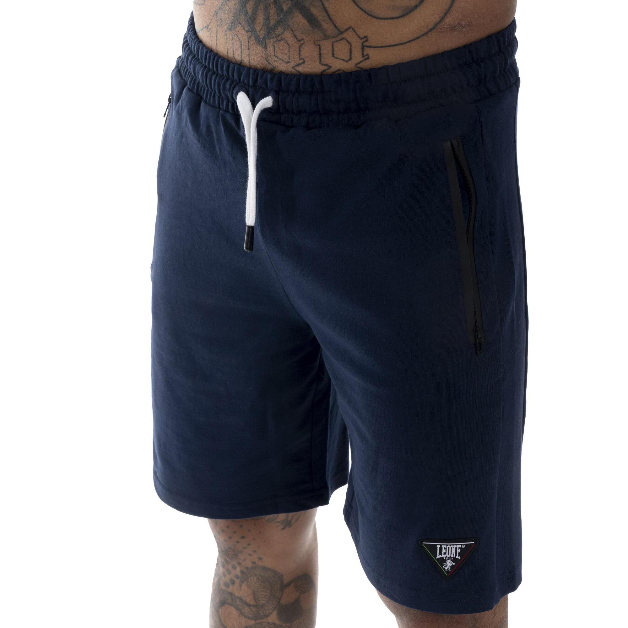 Pantaloncini da uomo in cotone non garzato Leone Patch