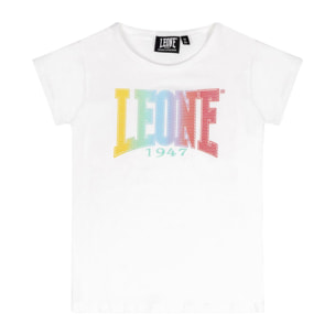 T-shirt da bambina in cotone Leone Summer