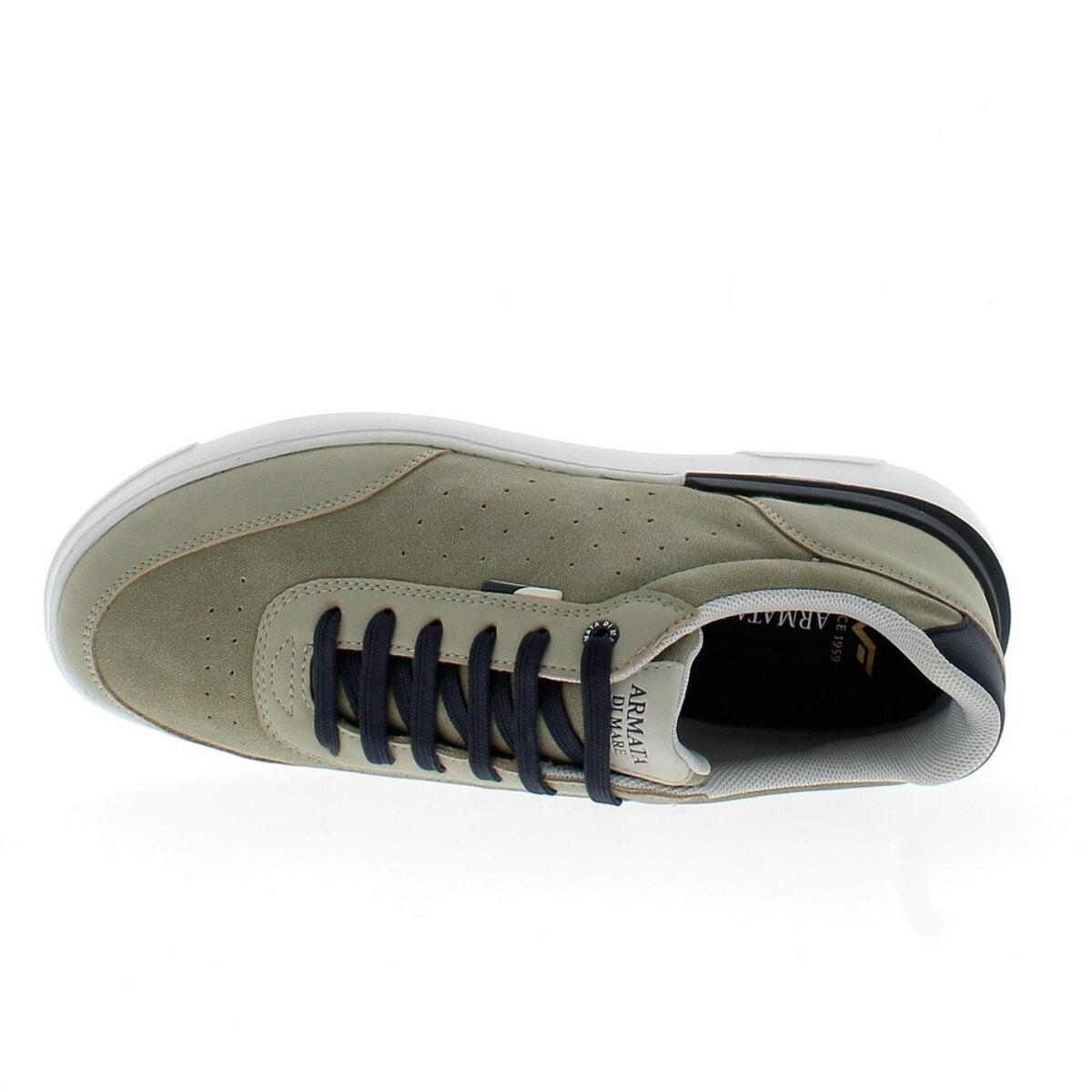 Armata di Mare Scarpe Uomo Court Sneakers Stringate con Soletta Rimovibile in Memory Foam AMU S25D740 Olive