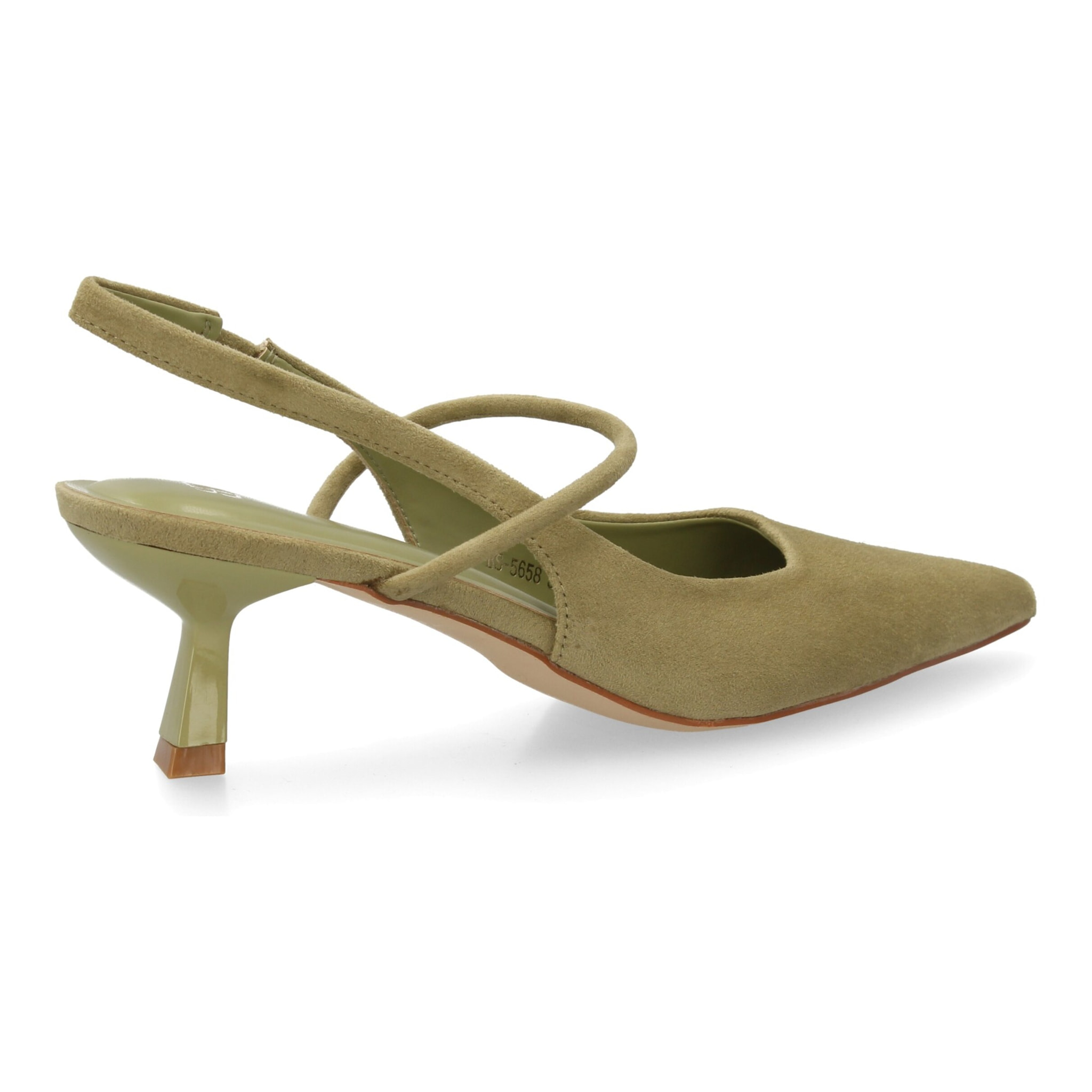 Zapatos de tacón destalonados elegantes