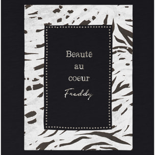 T-shirt regular fit con grafica e borchie dorate