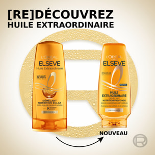 Lot de 6 - L'Oréal Paris Elseve Huile Extraordinaire Après-Shampooing Nutrition Profonde Huiles Rares de Marula et Camélia 250ml