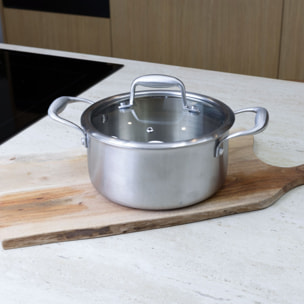 Faitout en acier inoxydable 20cm - tous feux TRINOX