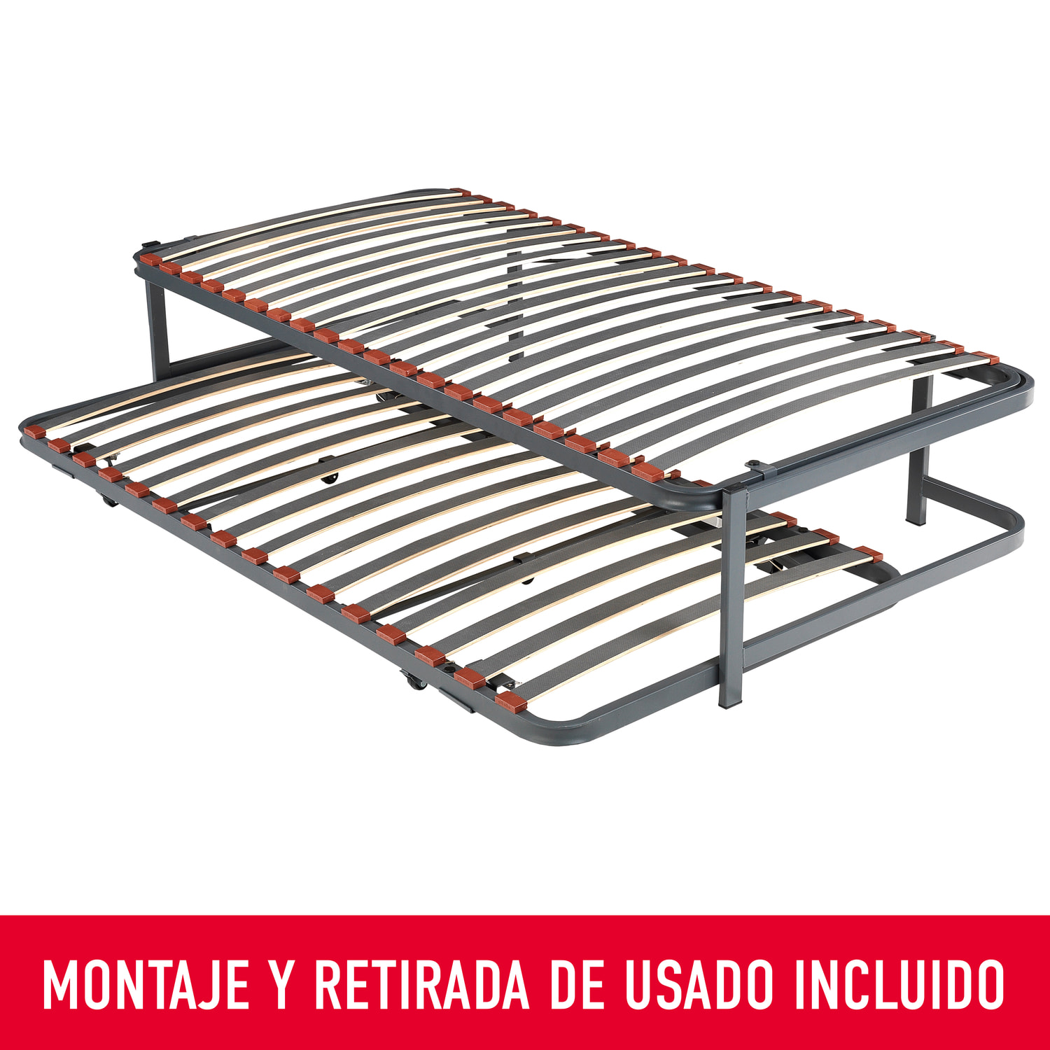 Somier Nido | 42cm de altura | Somier inferior con patas plegables