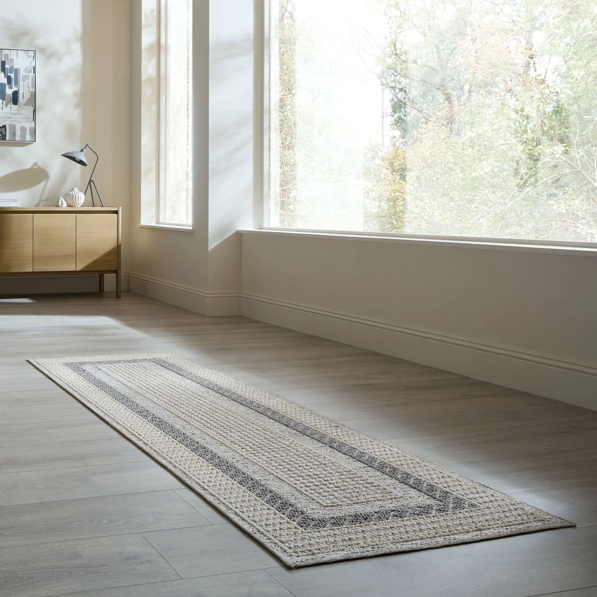 Tapis lavable de couloir MODRA