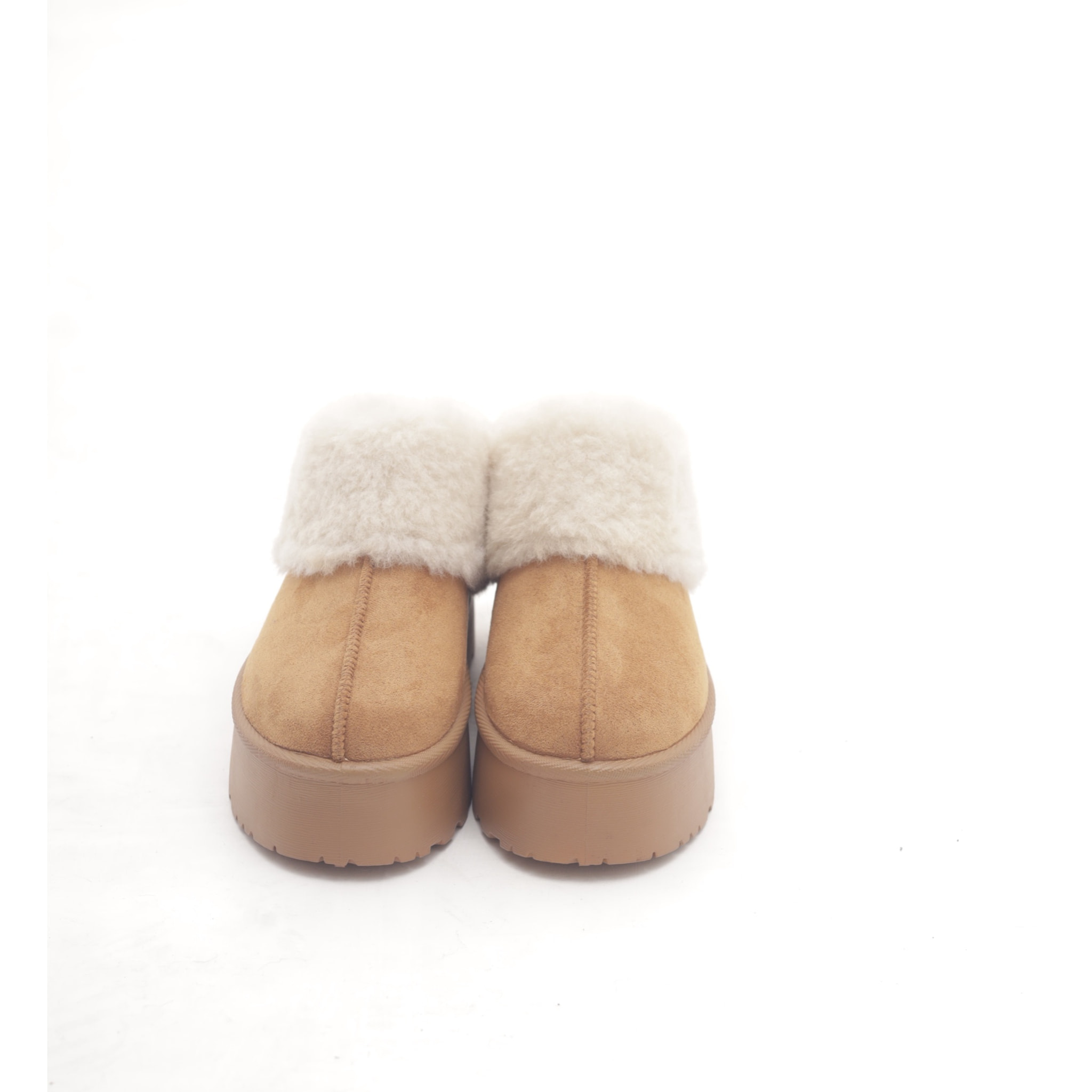 SLIPPER MAMMUT RISVOLTATO CUOIO