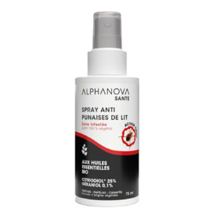 Spray Anti-Punaises de Lit - Zone Infestée 75 ml