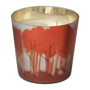 J-Line bougie parfumée Noa Forêt - rouge/or - small - 50H