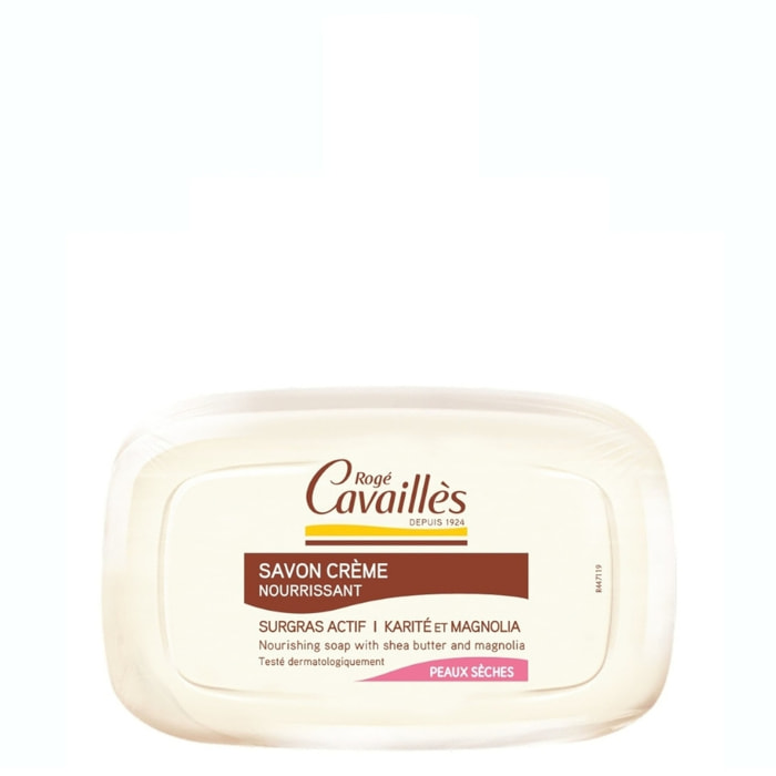 Nourrissante  - Savon Crème - Beurre de Karité et Magnolia - Peaux Sèches et Sensibles 115 g