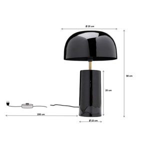 Lampe Loungy noire Kare Design