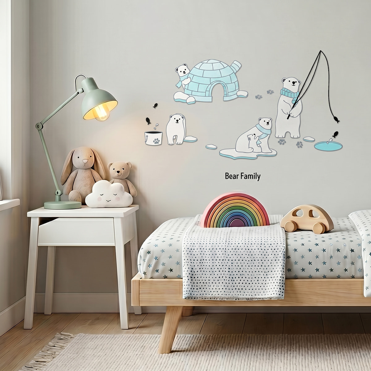Stickers Muraux décoration adhésifs ours