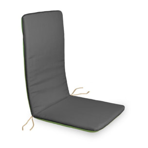 Cojín reversible de sillón Verde - Gris