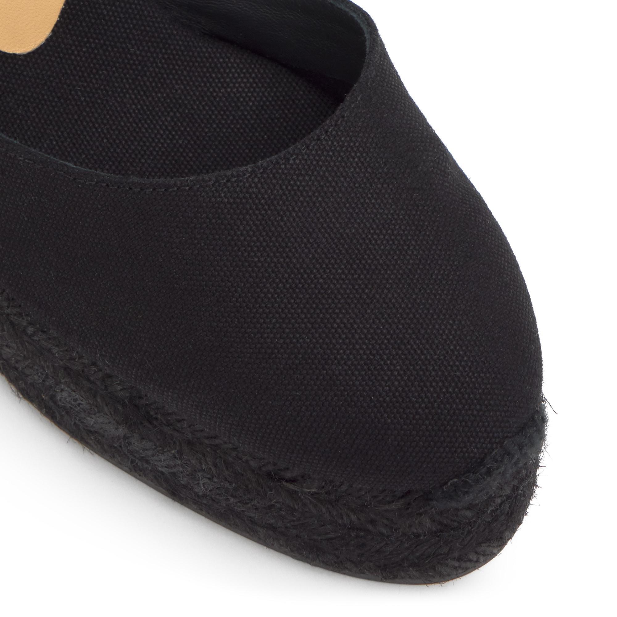 Alpargata Carol cuña de yute en algodón con pulsera y doble plataforma