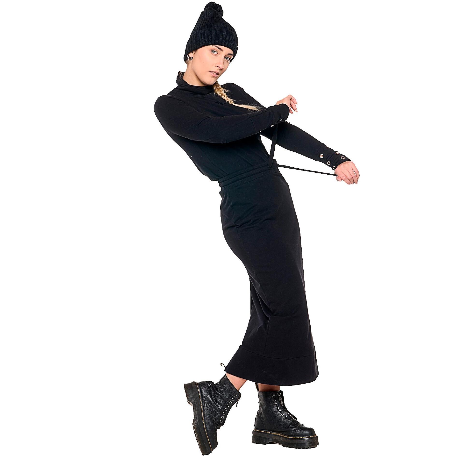 Falda larga de invierno para mujer 'Black Ring'