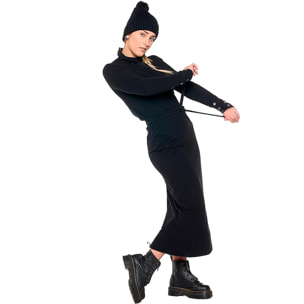 Falda larga de invierno para mujer 'Black Ring'