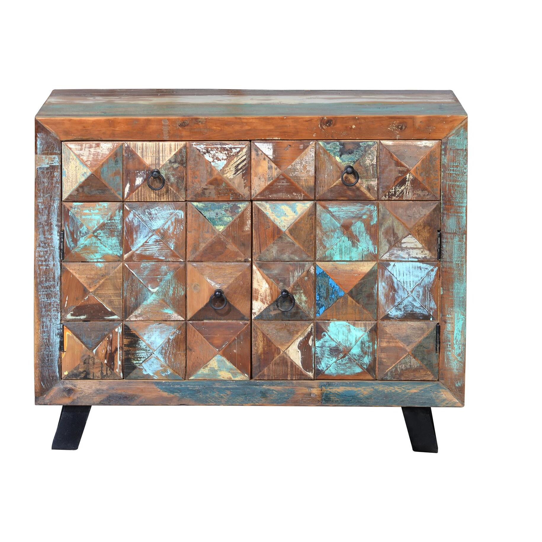 Cómoda - madera reciclada - 100x40x87cm