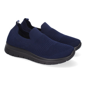 Zapatilla Plana Comoda para Mujer, Material Elastico, Sin Cierre, Slip On