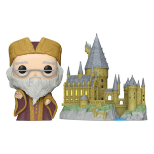 Harry Potter Funko POP Citta Vinile Figura Silente con il Castello di Hogwarts 9 Cm