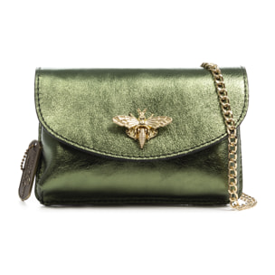 FIRENZE ARTEGIANI Borsa a mano da donna Aquilonia. Vera pelle con finitura scamosciata laccata.