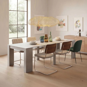 Mesa consola extensible Denis en cemento 50-235 cm Cemento