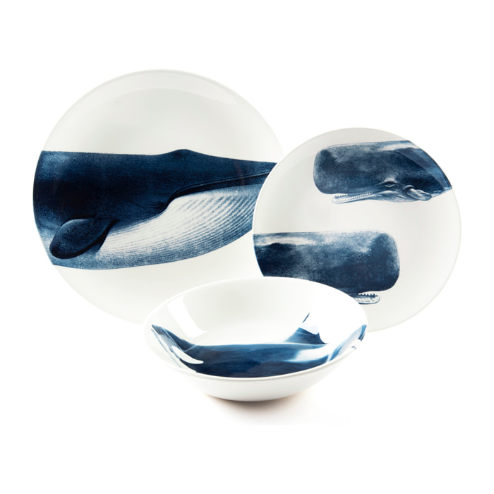 Set 3 Assiettes Excelsa – Faune & Flore N9, Céramique Multicolore