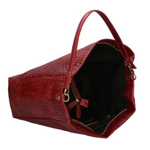 Borsa a spalla da donna - Modello Valtera - Vera pelle - 32.0 x 31.0 x 15.0 cm