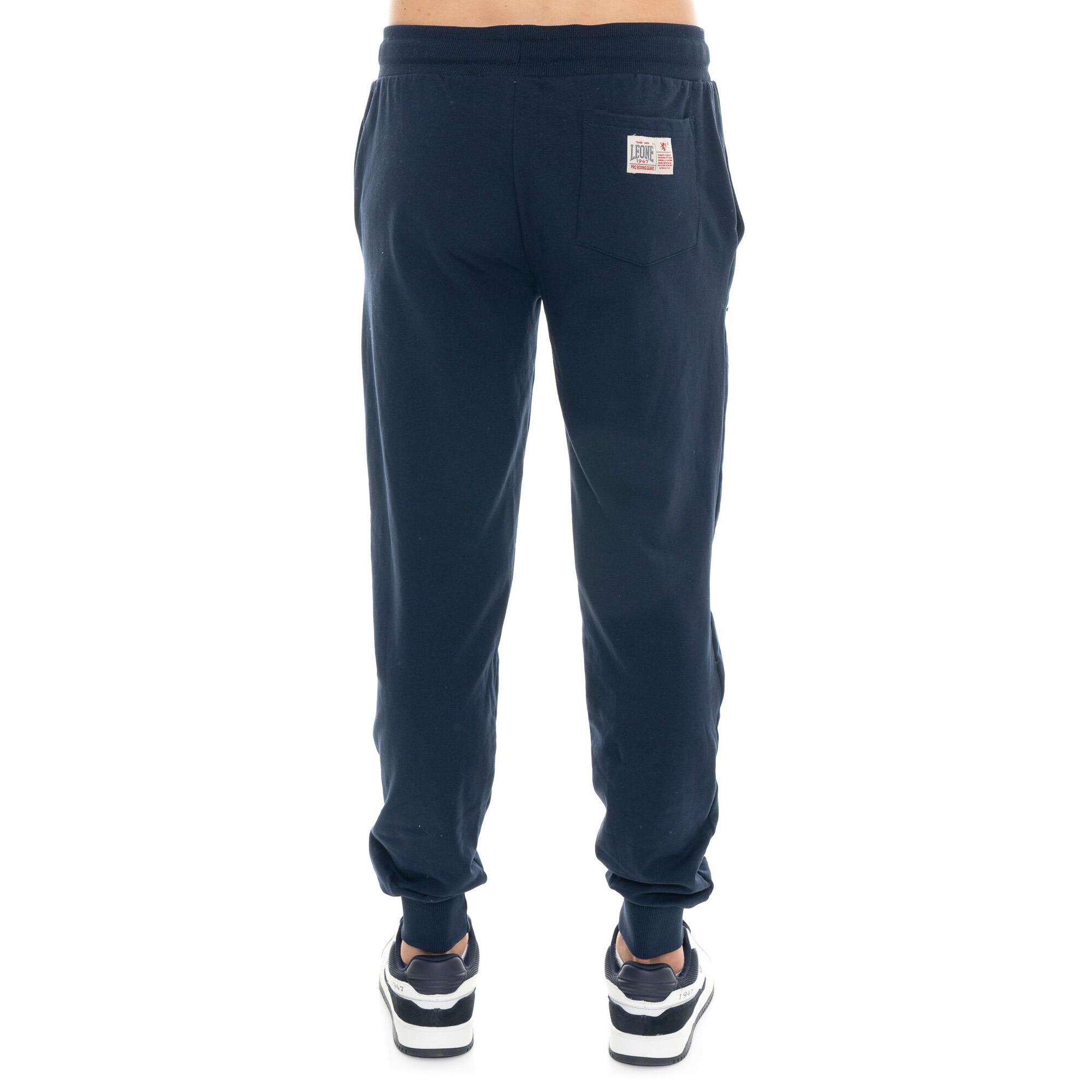 Pantalone sportivo invernale da uomo con polsino e logo grande "Basic"