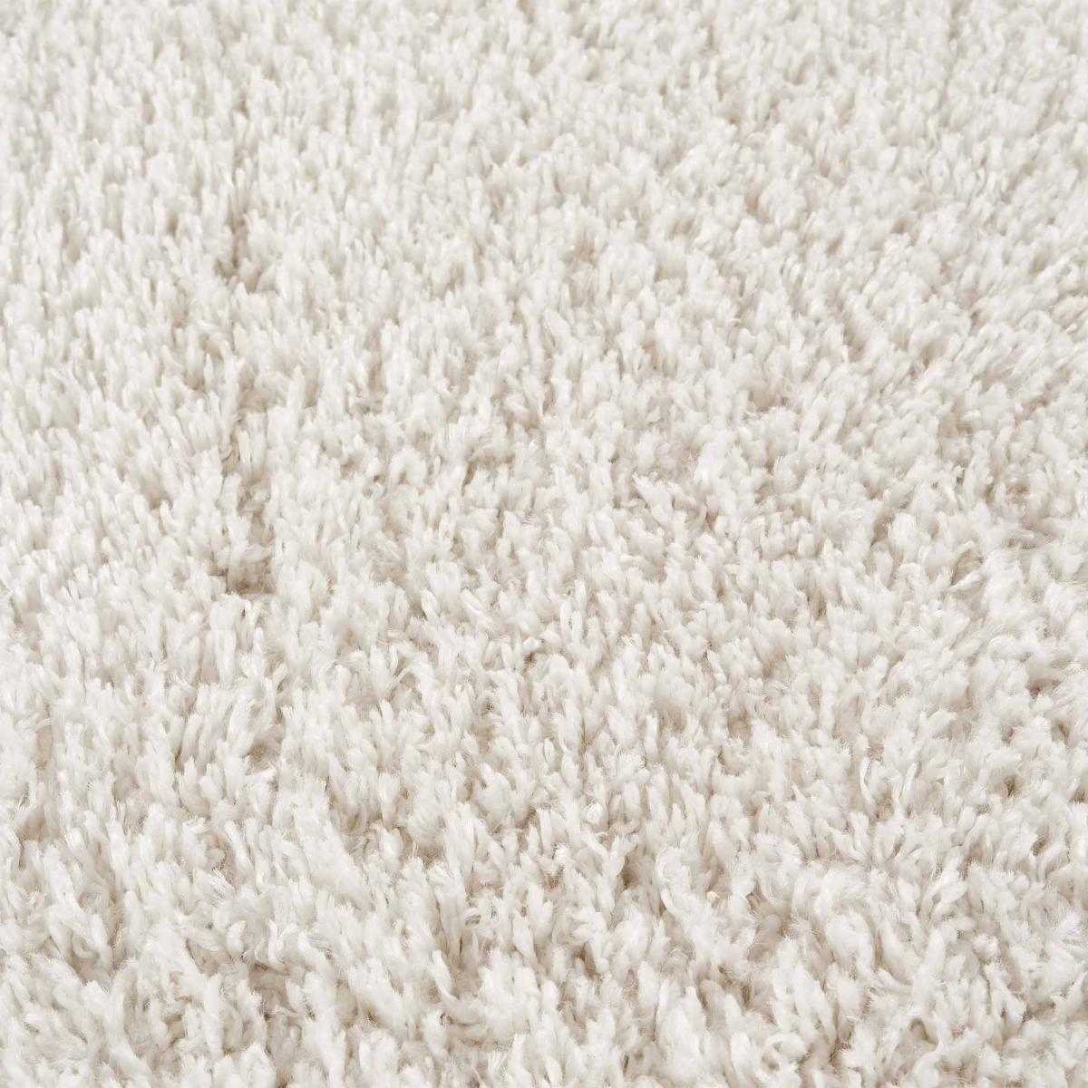 Tapis shaggy tissé motif uni KAFI