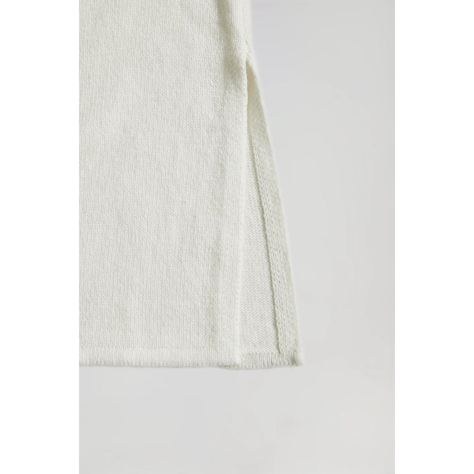 Gonna midi in maglia beige con particolare Polo Club